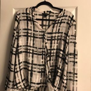 Banana Republic large sheer blouse